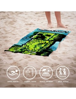 Beach Towel Minecraft Green 70 x 140 cm