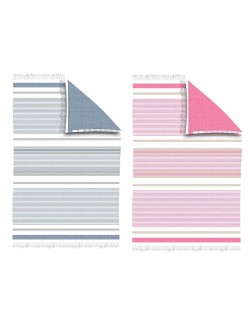 Pano de Praia Toalha Secaneta Kupe 100 x 150 cm Riscas Franjas