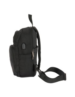 Mochila Safta Black Preto 18 x 34 x 12 cm