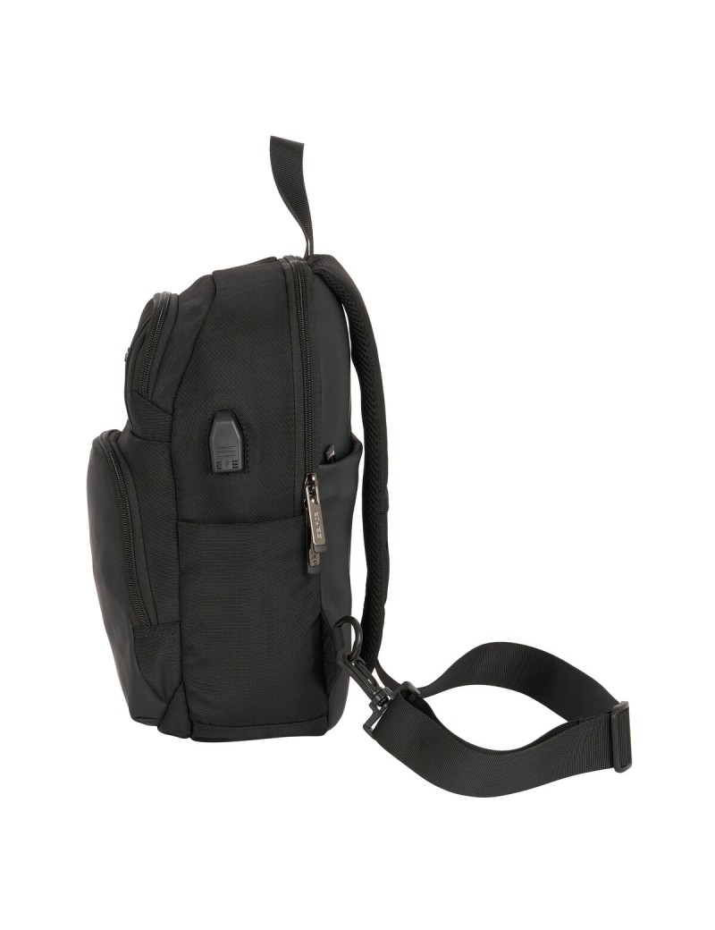 Mochila Safta Black Preto 18 x 34 x 12 cm