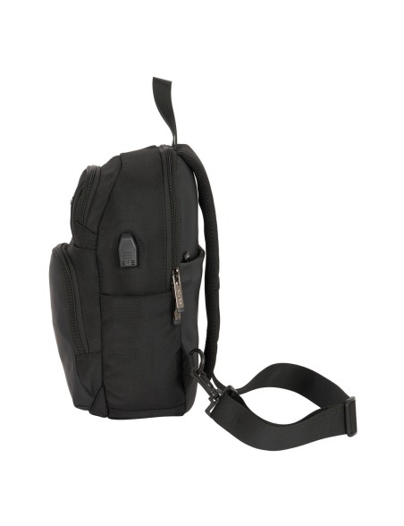 Mochila Safta Black Preto 18 x 34 x 12 cm