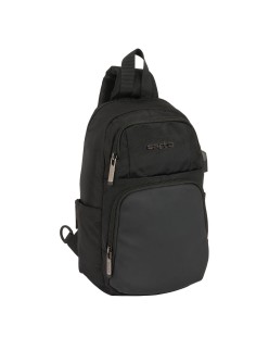 Mochila Safta Black Preto 18 x 34 x 12 cm