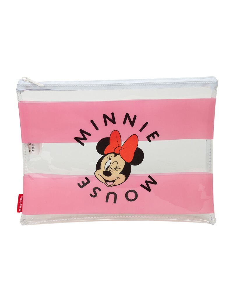 Wasserfeste Tasche Minnie Mouse Beach Rosa Durchsichtig