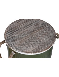 Juego de Baúles Home ESPRIT Metal Madera de abeto 40 x 40 x 52 cm (3 Unidades)