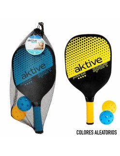 Raquettes de Plage avec Balle Colorbaby Aktive Pickle Ball 40 x 0,8 x 19,5 cm