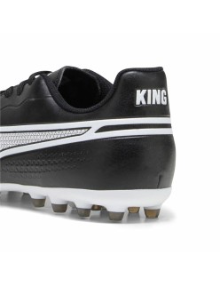 Botas de Fútbol Multitaco para Adultos Puma King Match MG Negro