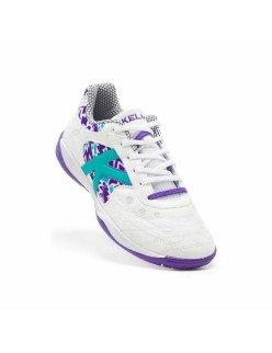 Hallenfußballschuhe für Erwachsene Kelme Indoor Copa Weiß Unisex