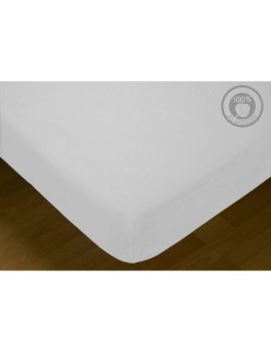 Fitted bottom sheet Hosteline IRIS White Single
