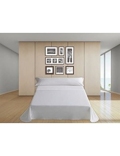 Top sheet Hosteline IRIS White Single