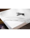 Fitted bottom sheet Hosteline IRIS White Small double