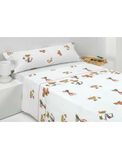Bedding set Pink Panther UNICO White Multicolour Single