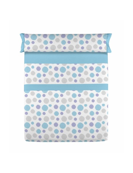 Conjunto de Lençóis D'Or SOLE Azul Solteiro