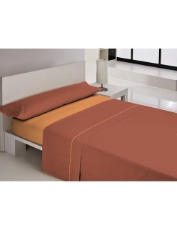 Set di Lenzuola Libela VEGAS Arancio Osimano