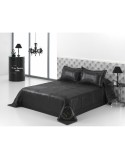 Colcha Hosteline BLACK LINE Negro Cama de 90 Cama de 105 (2 Piezas)