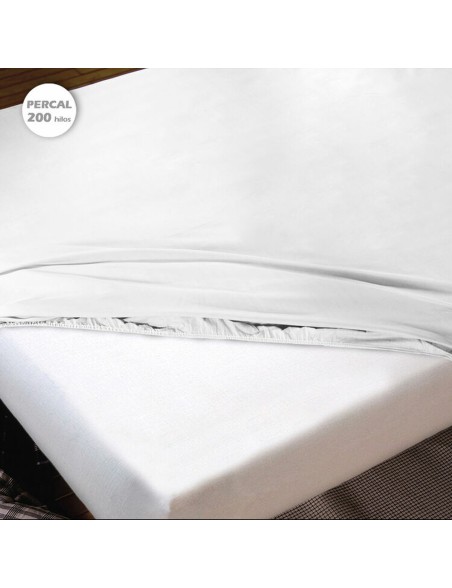 Fitted bottom sheet Hosteline IRIS PREMIUM White Small double