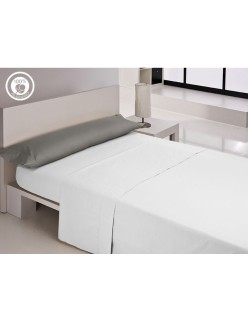 Funda de almohada Happy Home LISOS COTTON Gris 45 x 70 cm 2 Piezas