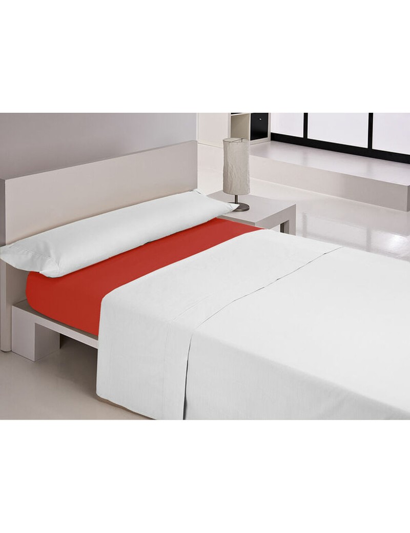 Drap housse Happy Home MIX COLORS Rouge Lit king size 180 x 200 + 30 cm