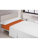 Drap housse Happy Home MIX COLORS Orange Gran lit 2 persones 150 x 200 + 30 cm