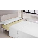 Drap housse Happy Home MIX COLORS Jaune Lit king size 180 x 200 + 30 cm