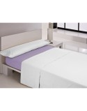 Drap housse Happy Home MIX COLORS Mauve Lit king size 200 x 200 + 30 cm
