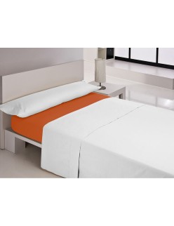 Drap housse Happy Home MIX COLORS Orange Lit king size 200 x 200 + 30 cm