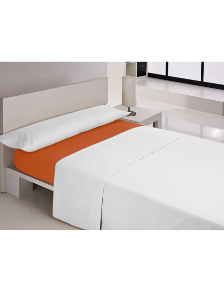 Drap housse Happy Home MIX COLORS Orange Lit king size 200 x 200 + 30 cm