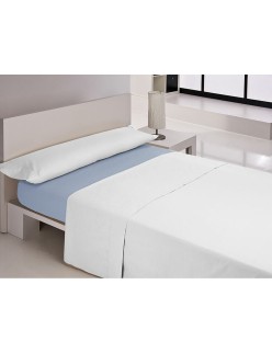 Drap housse Happy Home MIX COLORS Bleu Lit king size 200 x 200 + 30 cm