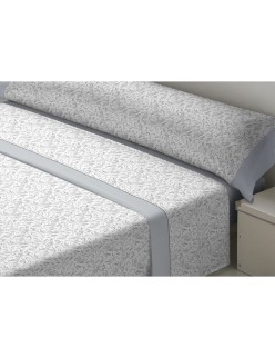 Jeu de draps D'Or TILA Gris Lit de 120 Franela