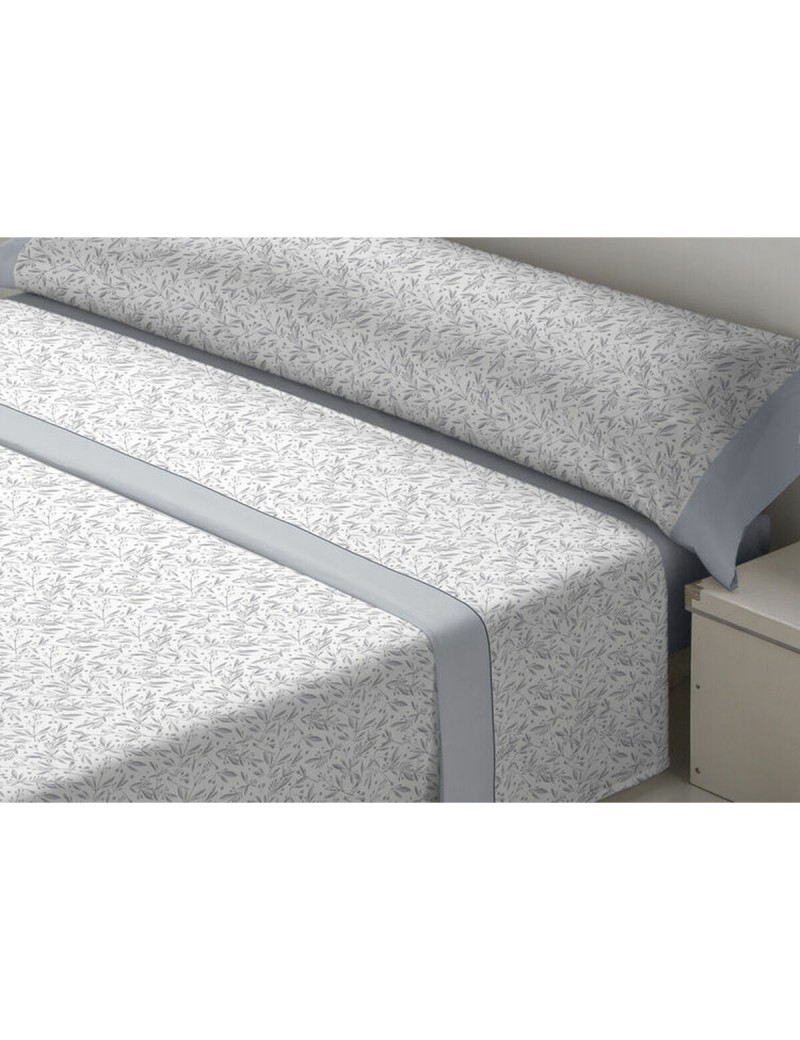 Jeu de draps D'Or TILA Gris Lit de 120 Franela