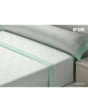 Jeu de draps D'Or PARIS Vert Lit 1 persone Franela