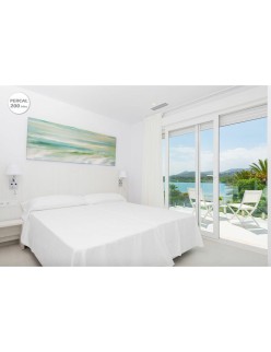 Set di Lenzuola Hosteline IRIS PREMIUM Bianco Ala francese