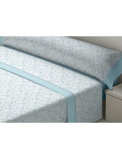 Set di Lenzuola D'Or TILA Azzurro Osimano Franela