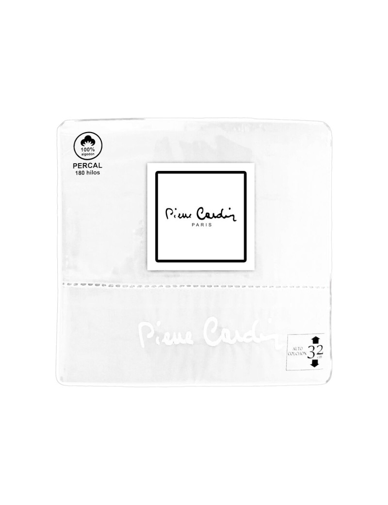 Jeu de draps Pierre Cardin ARCADIA Blanc Lit ½ persones