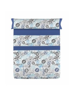 Jeu de draps Lois SELLOS Bleu Lit king size