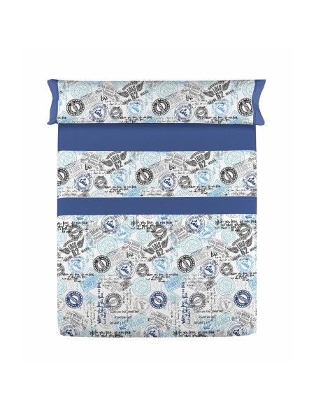 Juego de Sábanas Lois SELLOS Azul Cama de 180