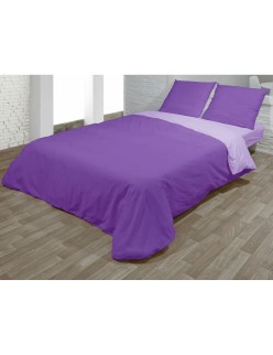 Parure de couette Hosteline VEGAS Mauve Lit 1 persone 2 Pièces