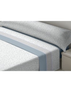 Jeu de draps D'Or SEDALINA DARCY Bleu Lit 1 persone