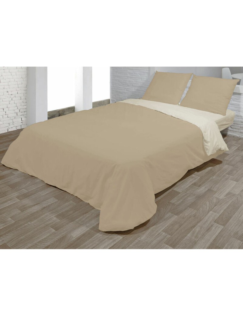 Bettbezug-Set Hosteline VEGAS Beige Doppelmatratze 3 Stücke
