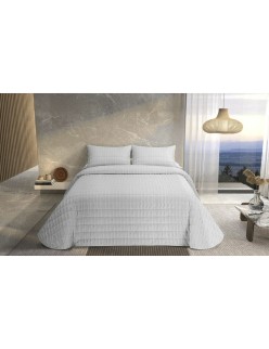 Steppdecke Pierre Cardin ONDAS Weiß Double size (3 Stücke)