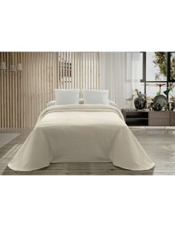 Couvre-lit Hosteline PALMA Beige Lit 1 persone