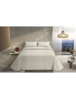 Steppdecke Pierre Cardin ONDAS Beige King size (3 Stücke)