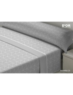 Bedding set D'Or ANKARA Grey Single Franela