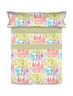 Conjunto de Lençóis Pierre Cardin COLORS Multicolor Solteiro 3 Peças