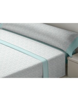 Juego de Sábanas D'Or LAVANDA Verde Cama de 120 Franela