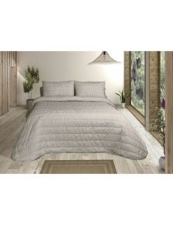 Colcha Pierre Cardin OLIMPIA Gris Perla Cama de 180 (3 Piezas)
