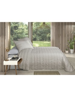 Colcha Pierre Cardin OLIMPIA Gris Perla Cama de 180 (3 Piezas)