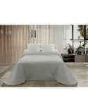 Colcha Hosteline PALMA Gris Perla Cama de 105