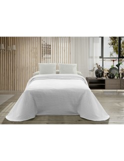 Couvre-lit Hosteline PALMA Blanc Lit 1 persone