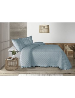 Steppdecke Pierre Cardin AROA Blau Einzelmatratze (2 Stücke)