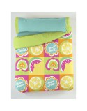 Parure de couette Hosteline FRUITS FLOR Multicouleur Lit 1 persone 3 Pièces
